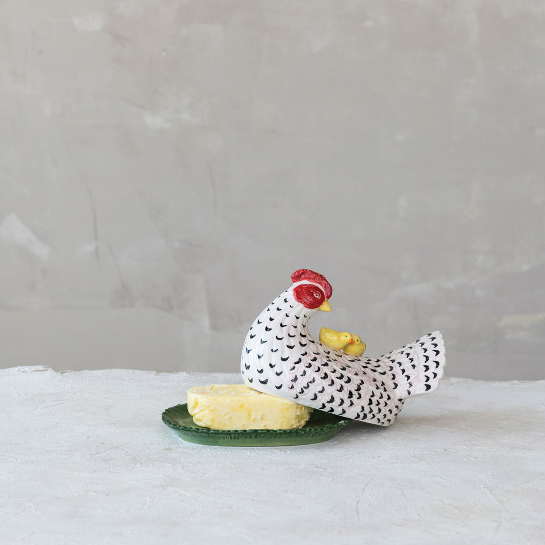 Farmhouse Hen Butter Dish