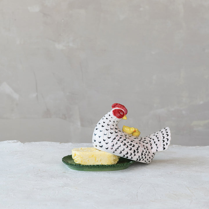 Farmhouse Hen Butter Dish