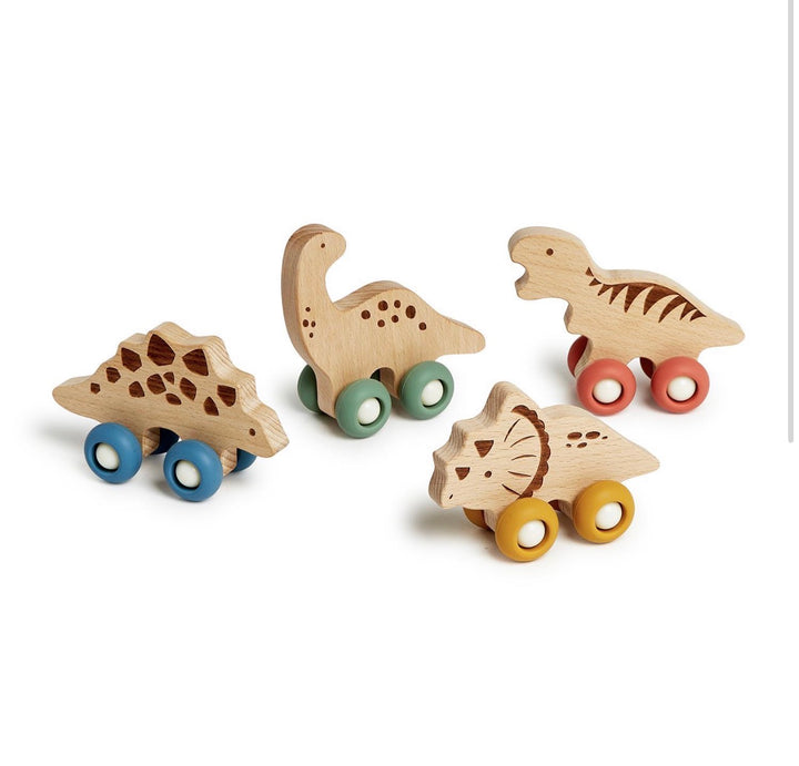 Dino Roll Wooden Push Toy