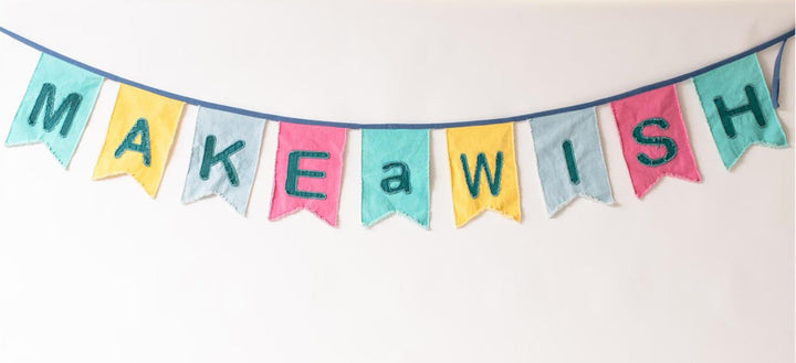 Make a Wish Raggy Appliqué Banner