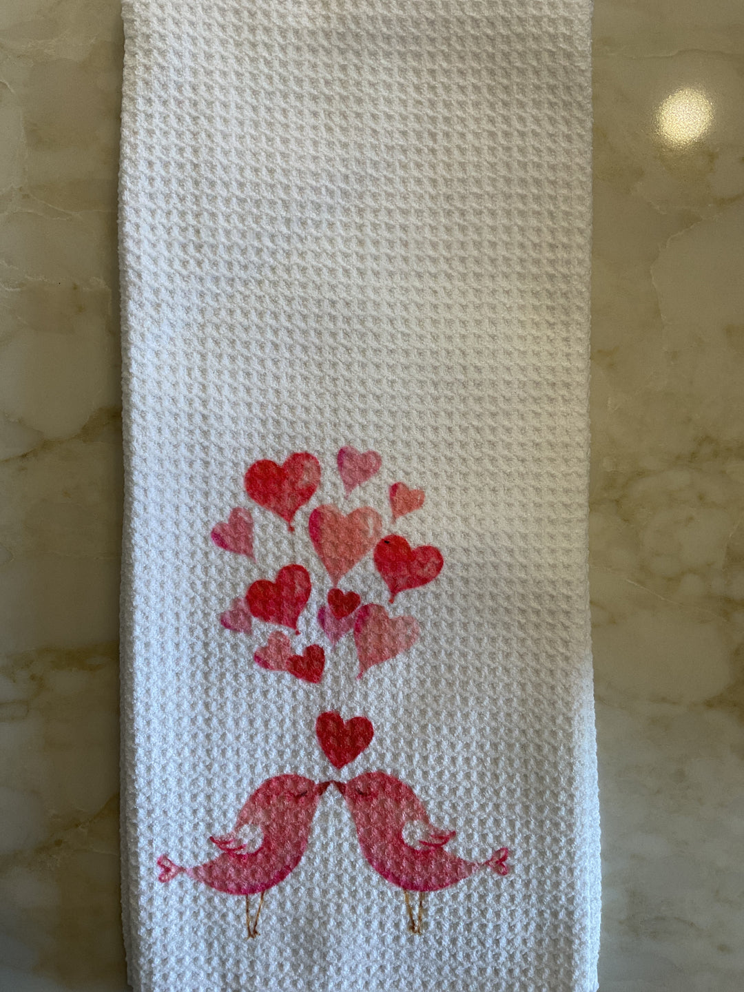 White Waffle Weave Towel
