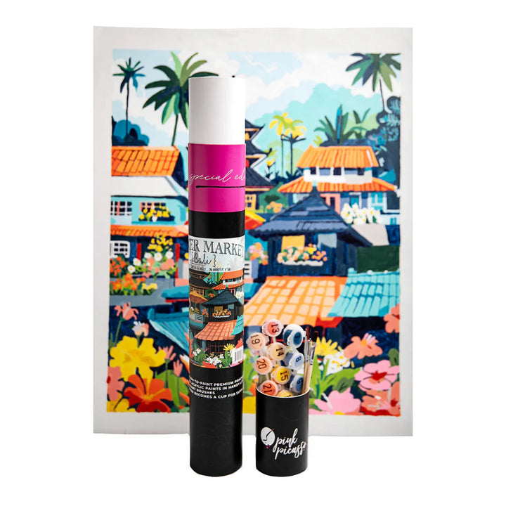 Flower Market Paint-by-Numbers Kit