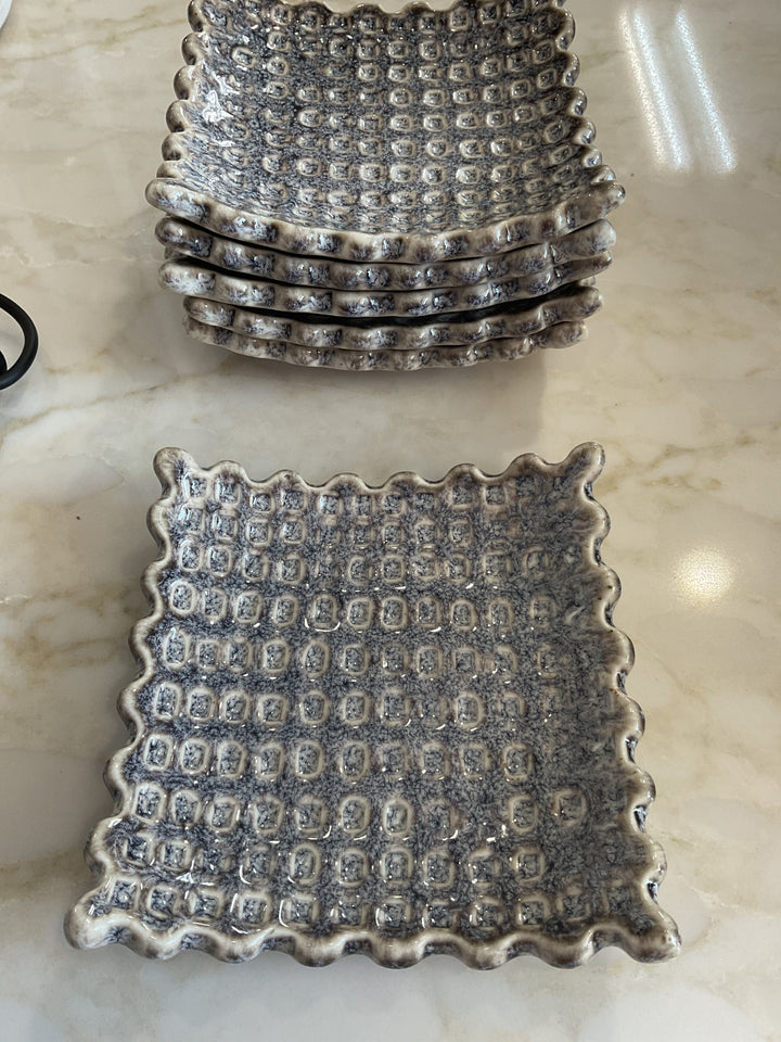 Debossed Stoneware Dish