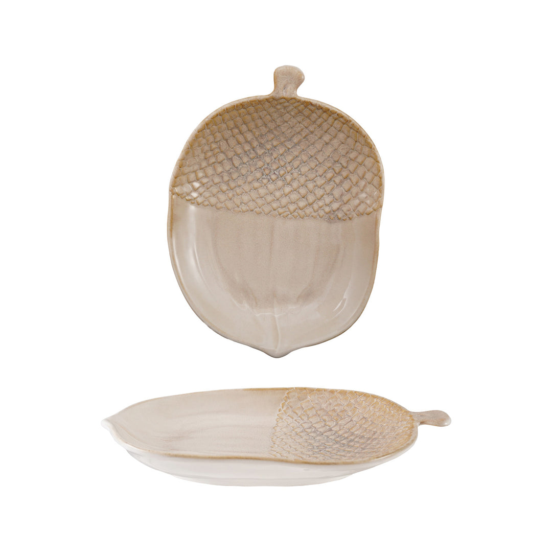 Harvest Acorn Stoneware Platter
