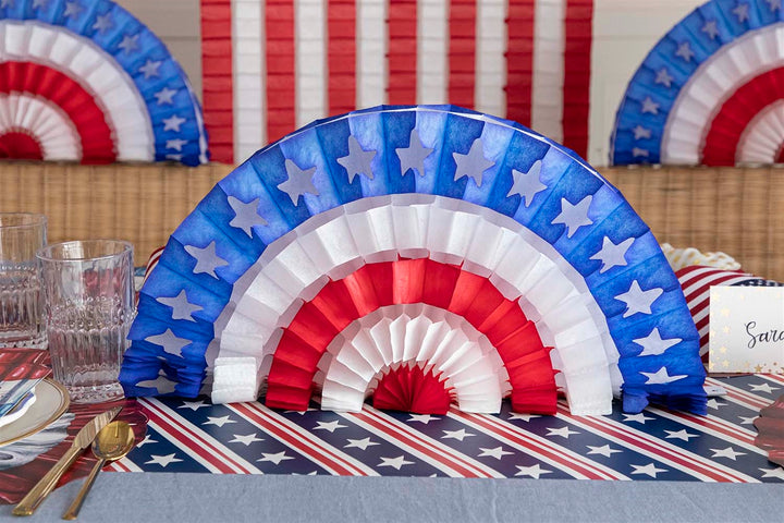 Patriotic Star Fan Decoration