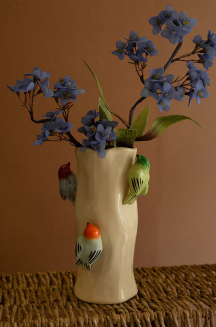 Songbird Garden Ceramic Vase