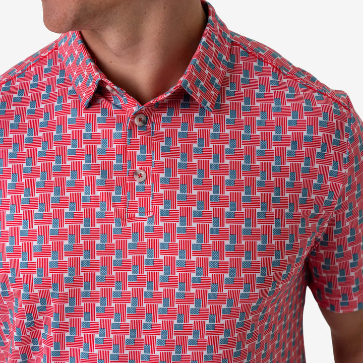 Performance Polo – Stars & Stripes