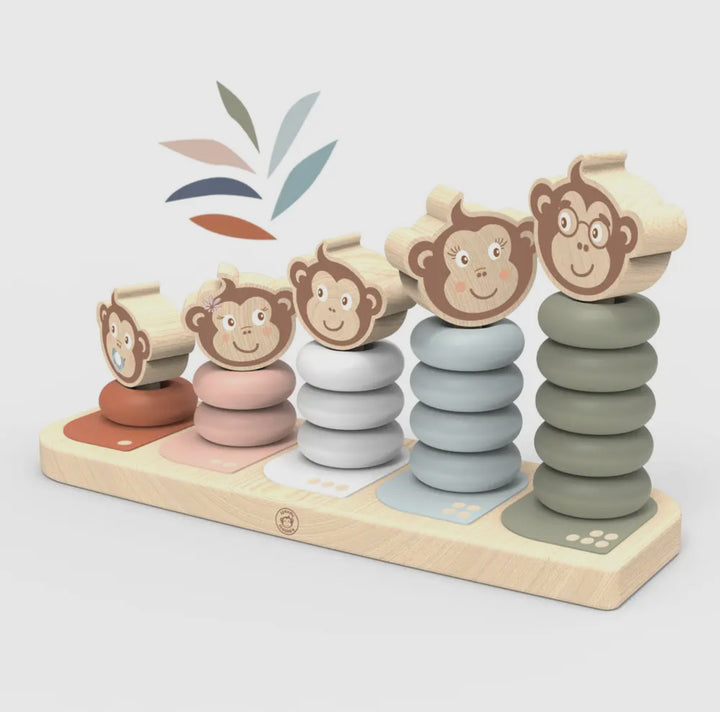 Monkey Family Stacking Toy