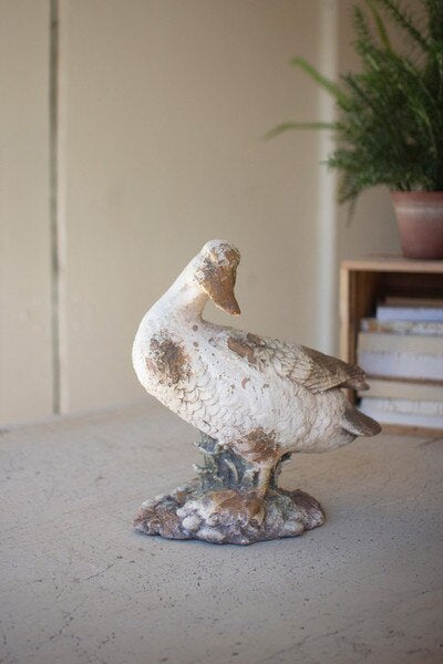 Faux Concrete Garden Ducks