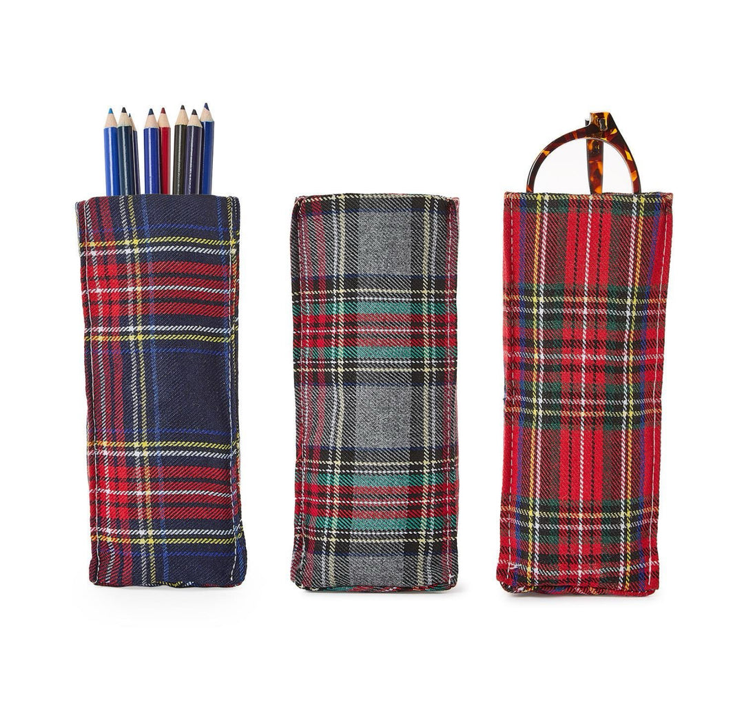Holiday Plaid Lookout Glasses Holder