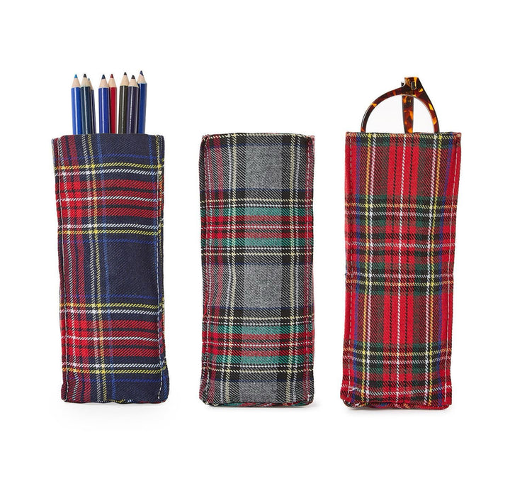 Holiday Plaid Lookout Glasses Holder