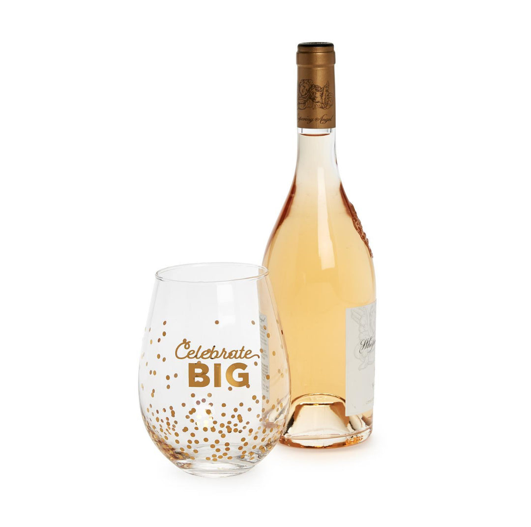 Celebrate Big Jumbo Wine Glass & Socks Gift Set