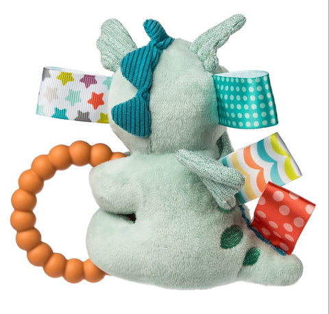 Dragon Teether Rattle with Taggies