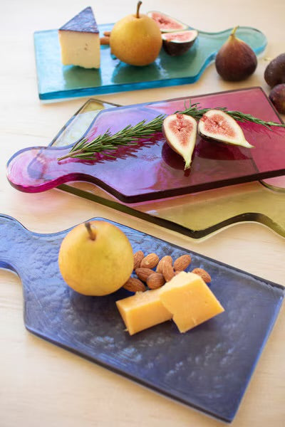 The Jewel-Tone Glass Cheese Board