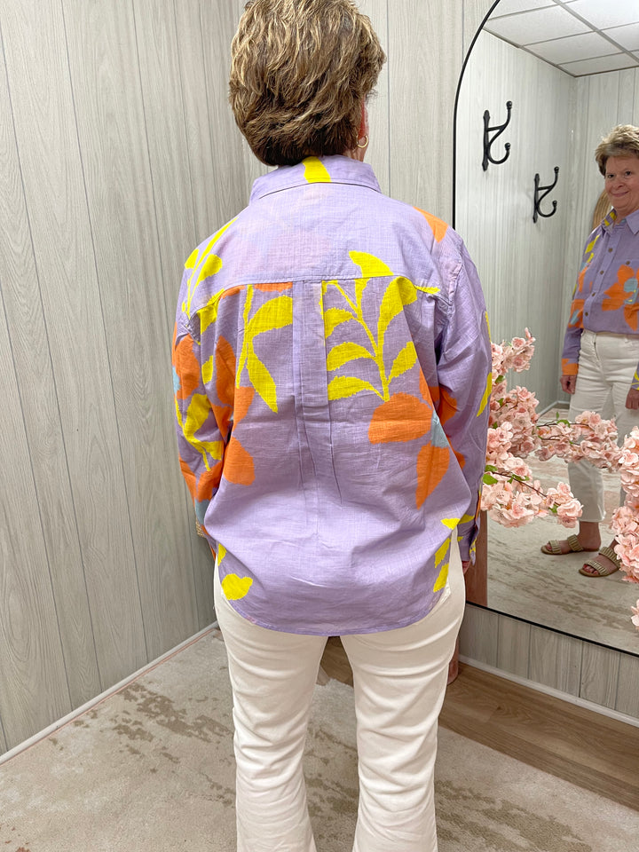 Purple Wildflowers Top