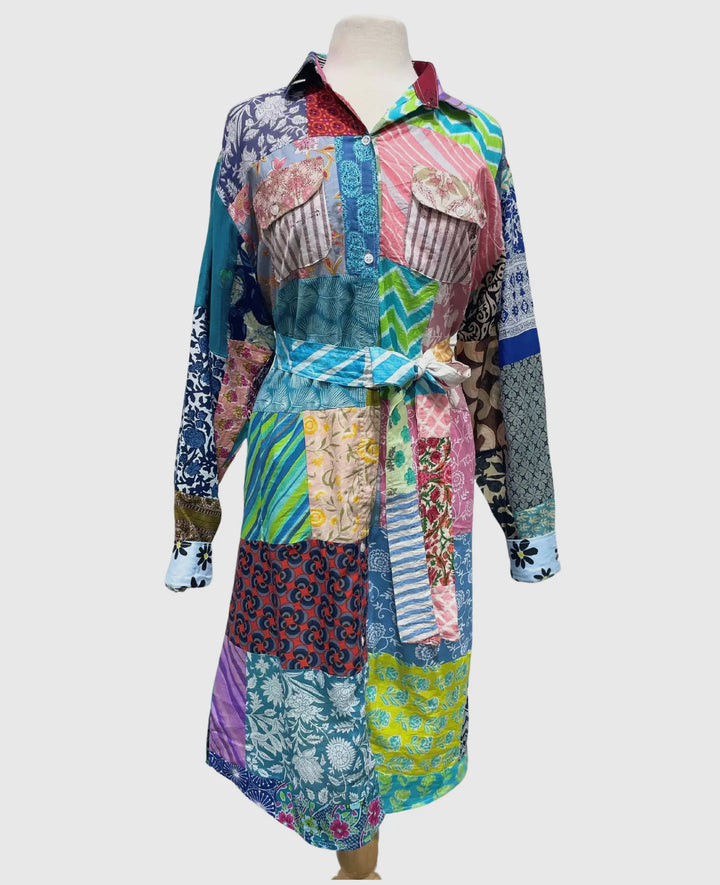 The One-of-a-Kind Patchwork Shirt Dress
