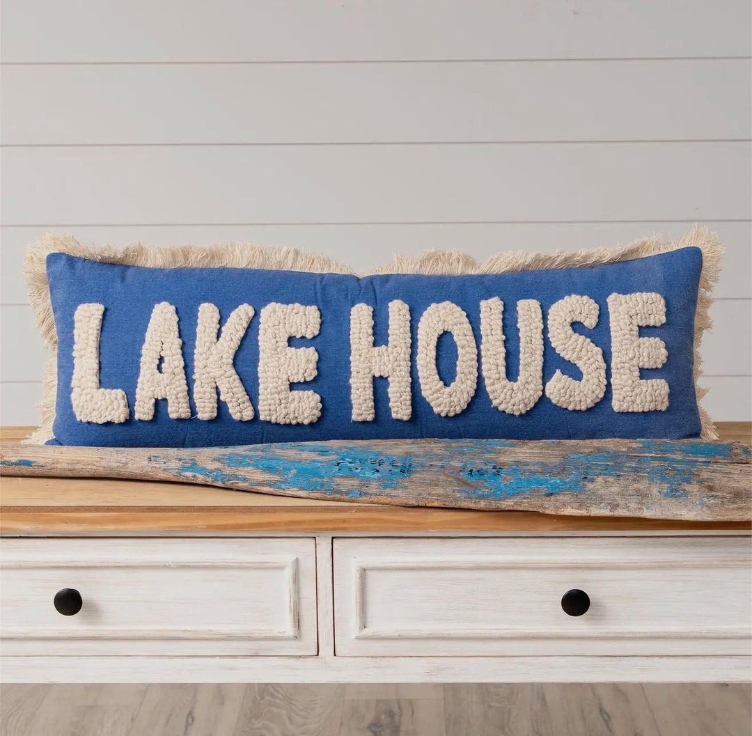 Lake House Stonewashed Lumbar Pillow