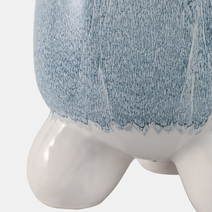 Blue Tide Footed Planter