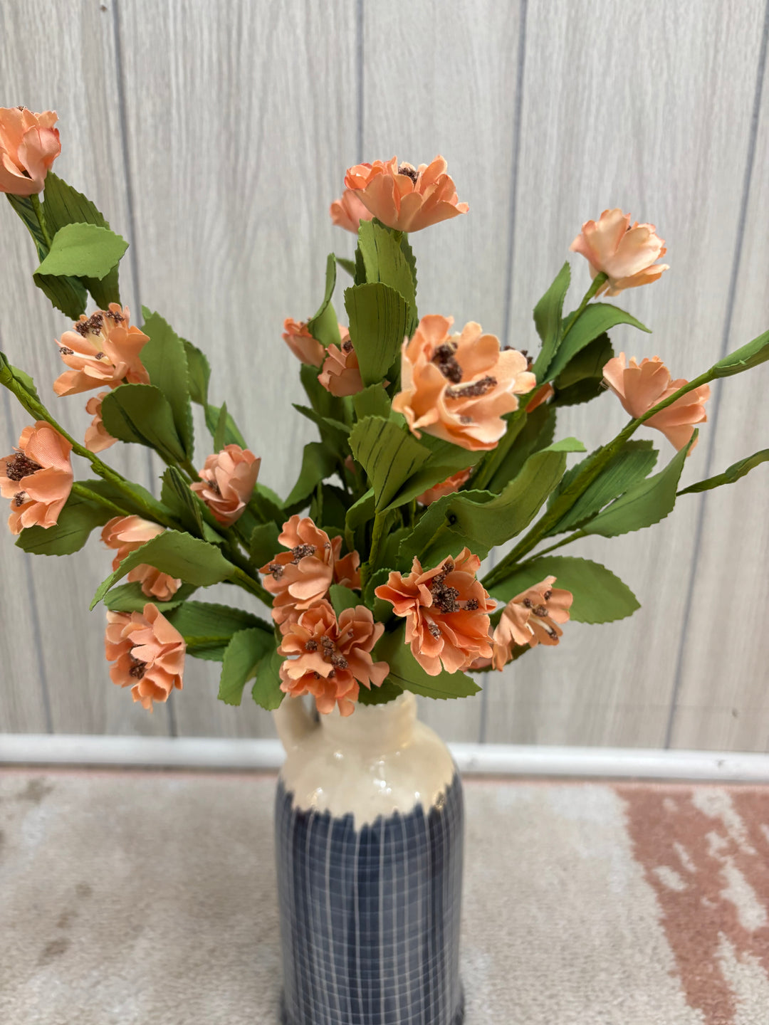 Coral Dianthus Floral Spray