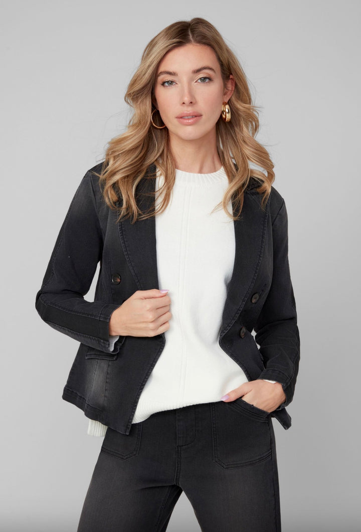 Black Denim Blazer