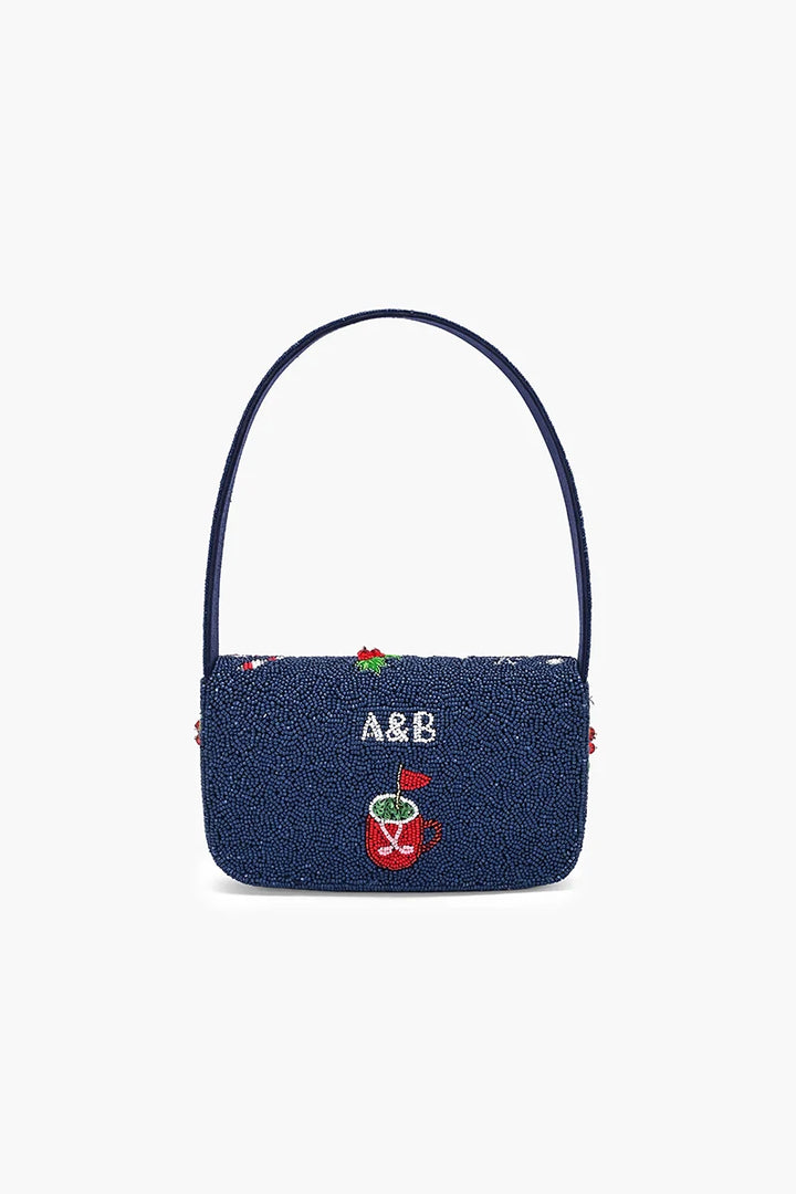 Holiday at the Clubhouse Beaded Shoulder Bag
