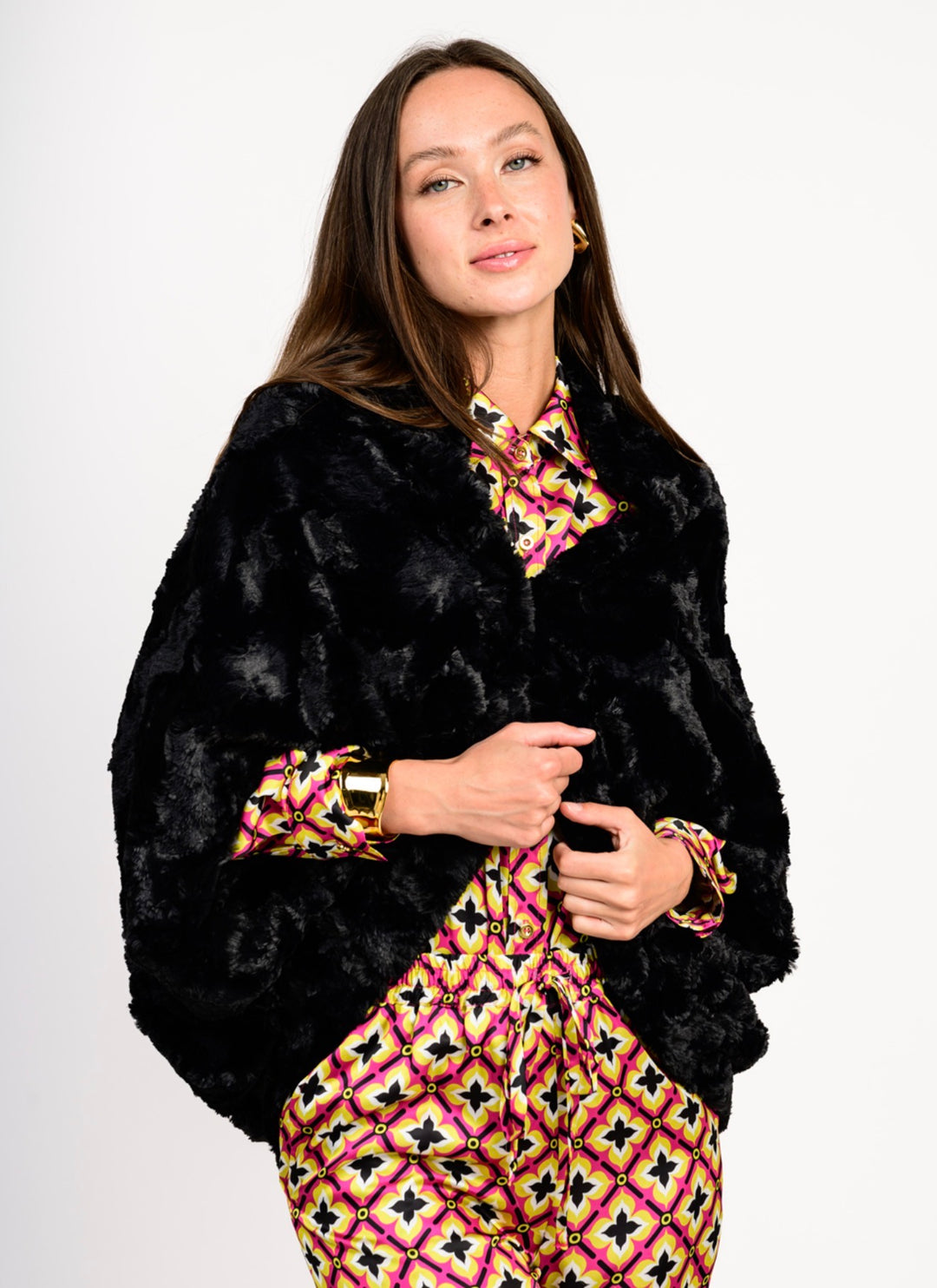 The Noelle Faux Fur Shrug