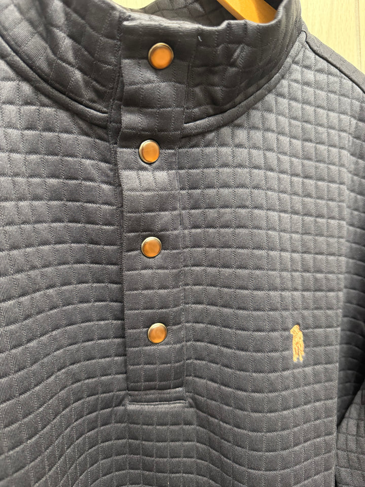 Square Stitch Quarter Snap - Ashford Navy