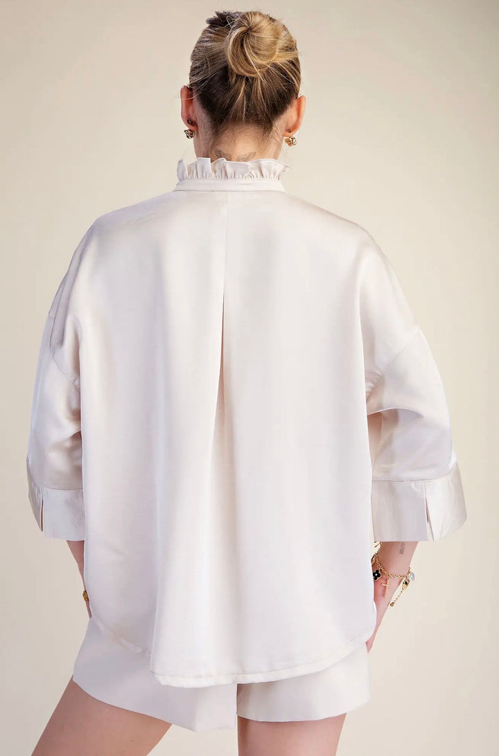 The Pearl Button Blouse