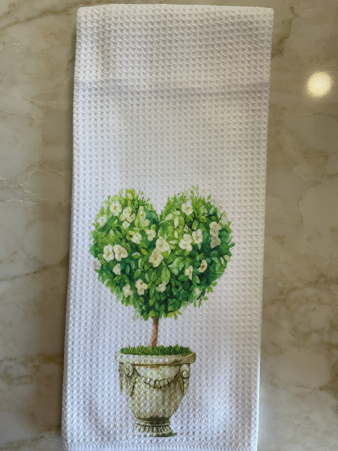 White Waffle Weave Towel