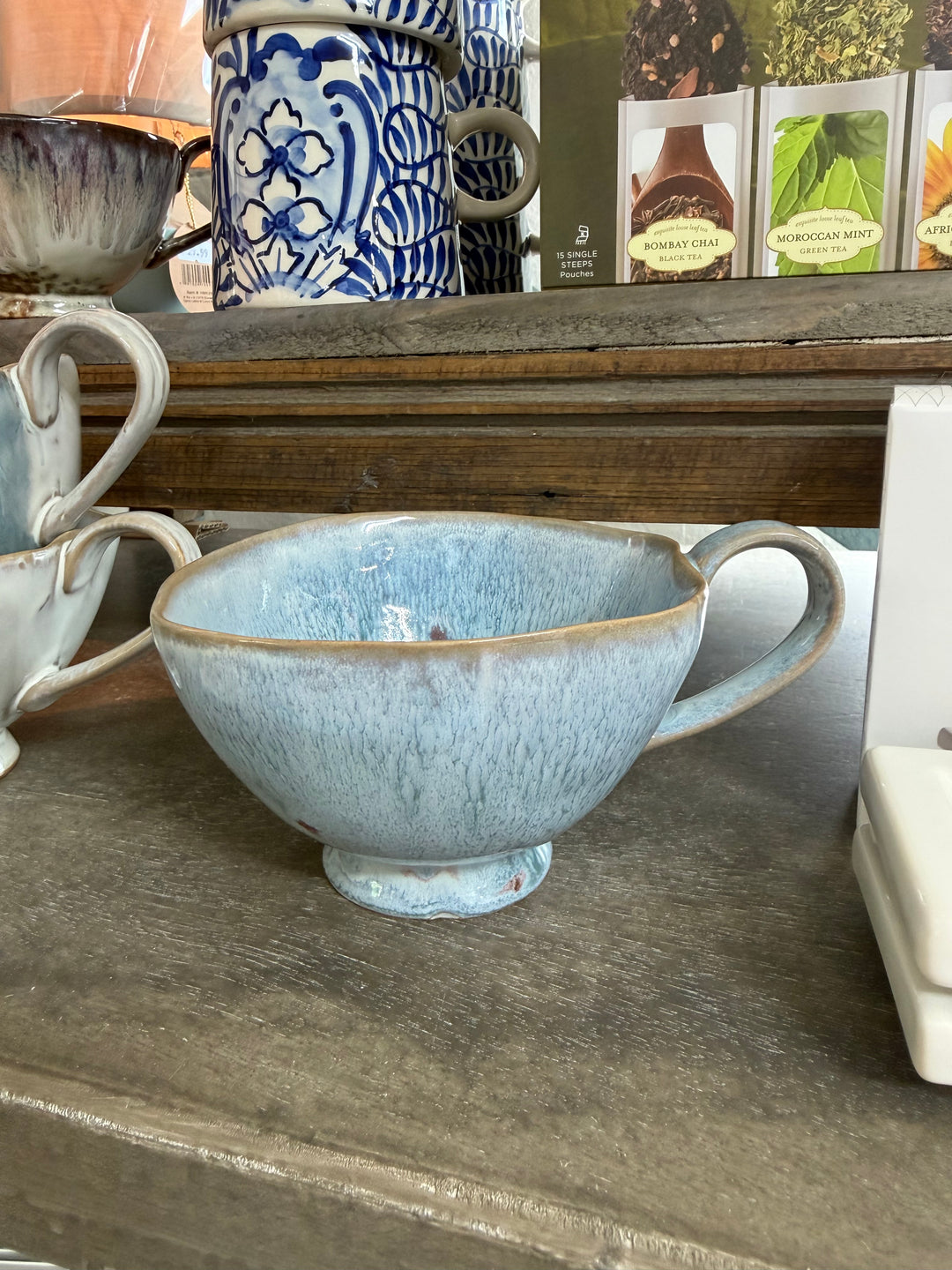 Artisan Footed Stoneware Mug