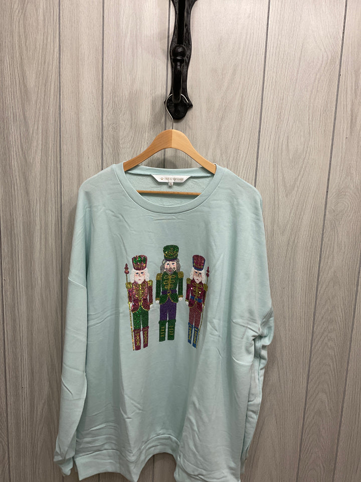 Sequined Nutcracker Parade Sweatshirt