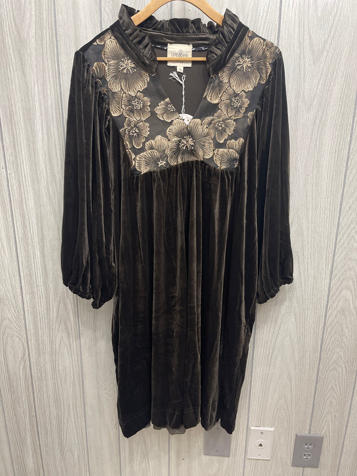 Metallic Espresso Dress