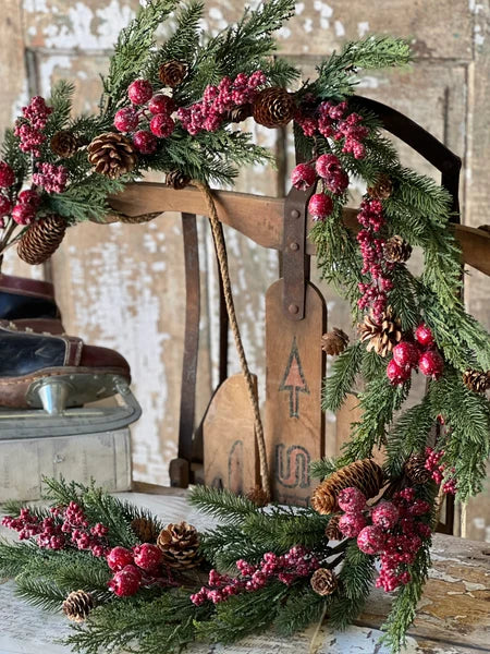 Winterberry Pine Garland