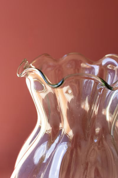 Glass Melon Vase