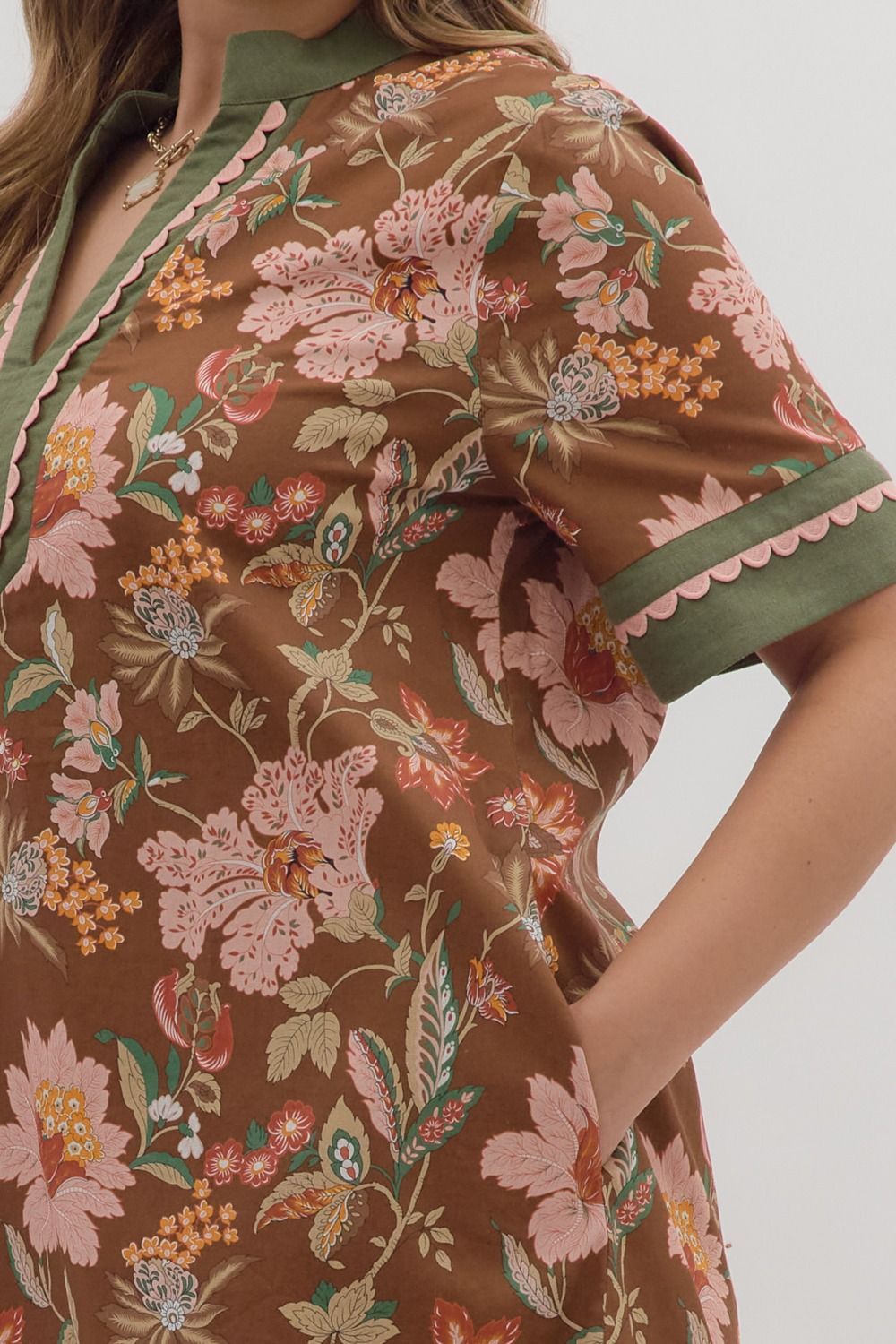 Harvest Blooms Tunic Dress – Plus Size