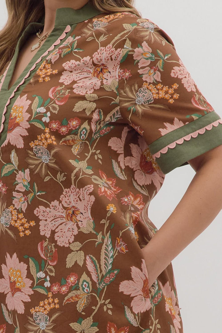 Harvest Blooms Tunic Dress – Plus Size