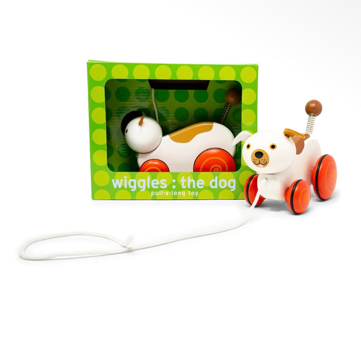Wiggles the Dog Wooden Pull-Along Toy