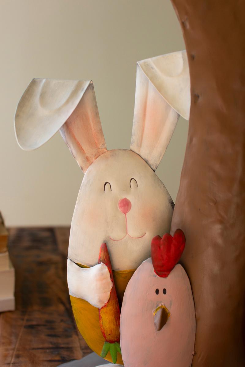 Easter Egg Tree with Bunny & Chick