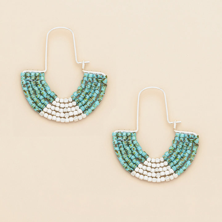 Chromacolor Miyuki U-Hoop Earrings - FINAL SALE