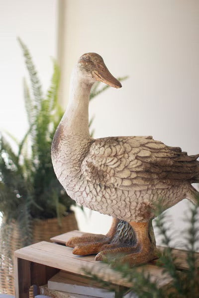 Faux Concrete Garden Ducks