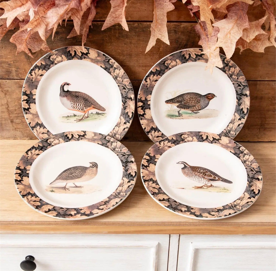 Autumn Game Bird Stoneware Plate