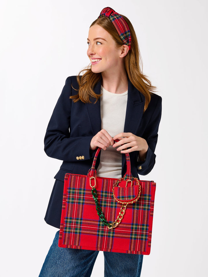 Holiday Tartan Plaid Tote