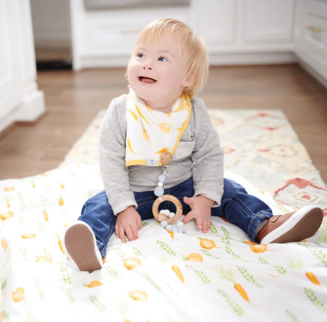 Parsnip Bunny Double-Sided Baby Blanket
