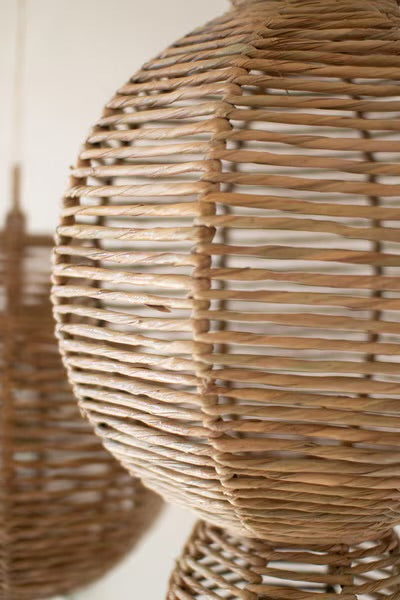 Natural Seagrass Hanging Ornaments