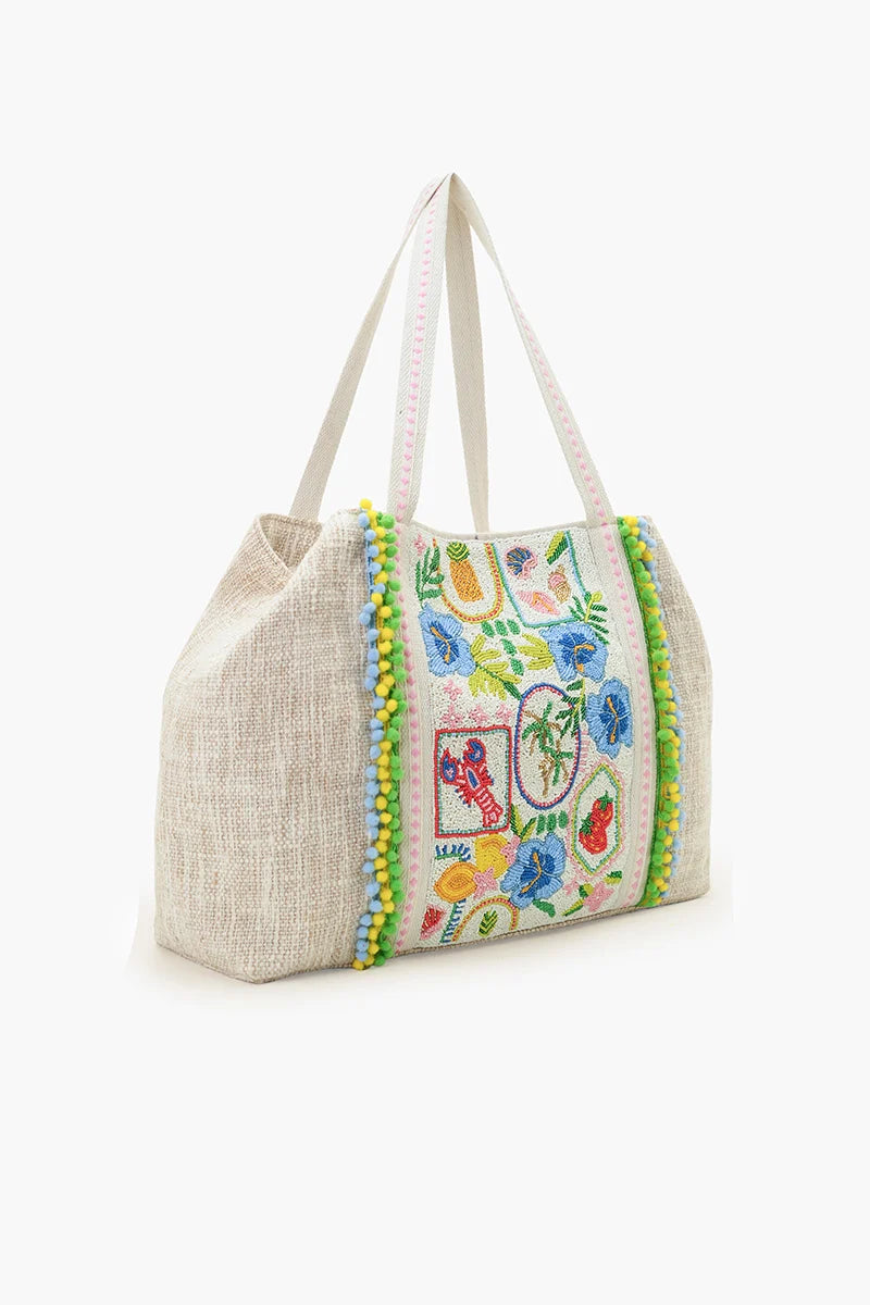 Island Escape Jute Tote