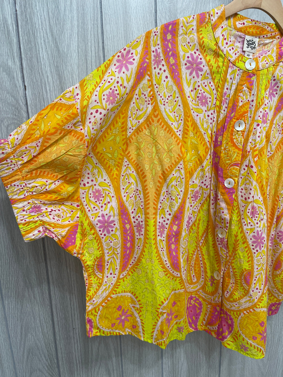 80s Flower Power Top