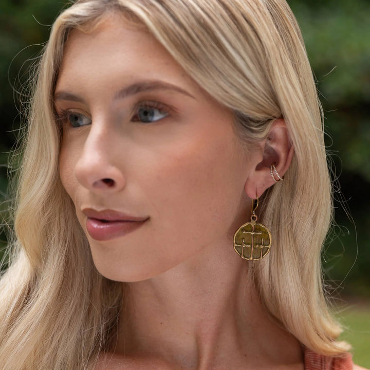 Brass Patina Earrings