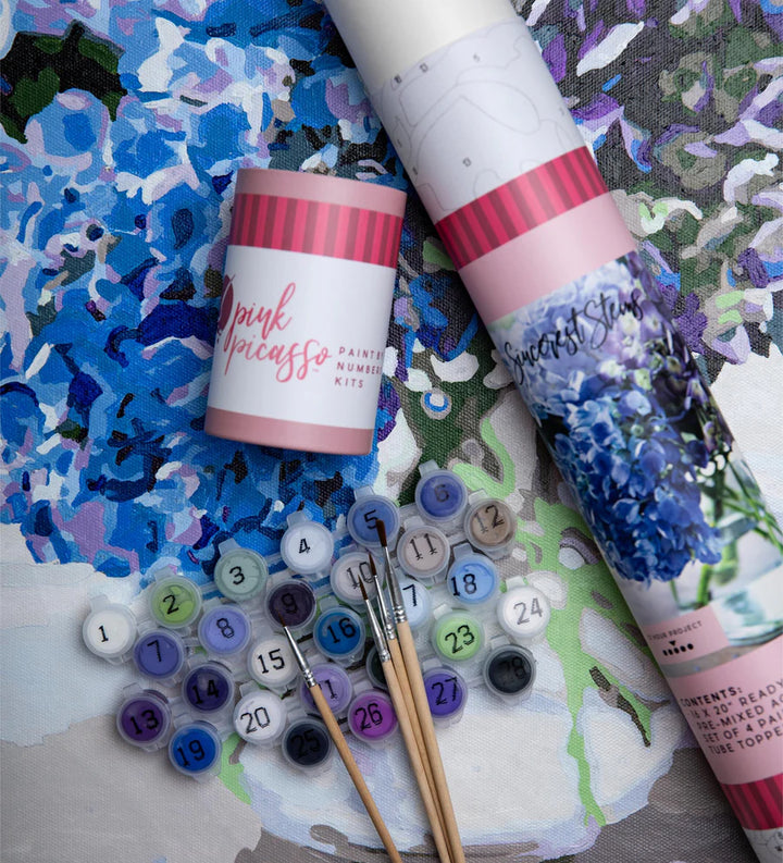 Floral Paint-by-Numbers Kit