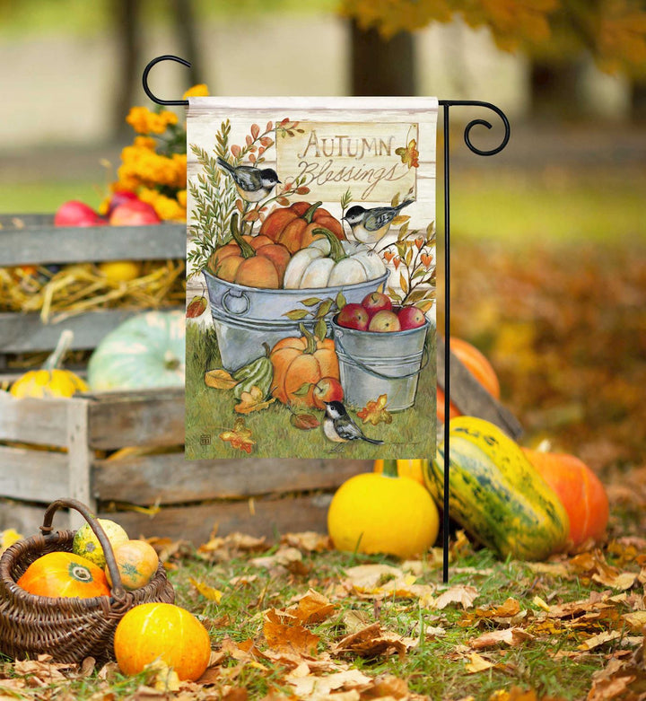 Autumn Blessings Harvest Garden Flag