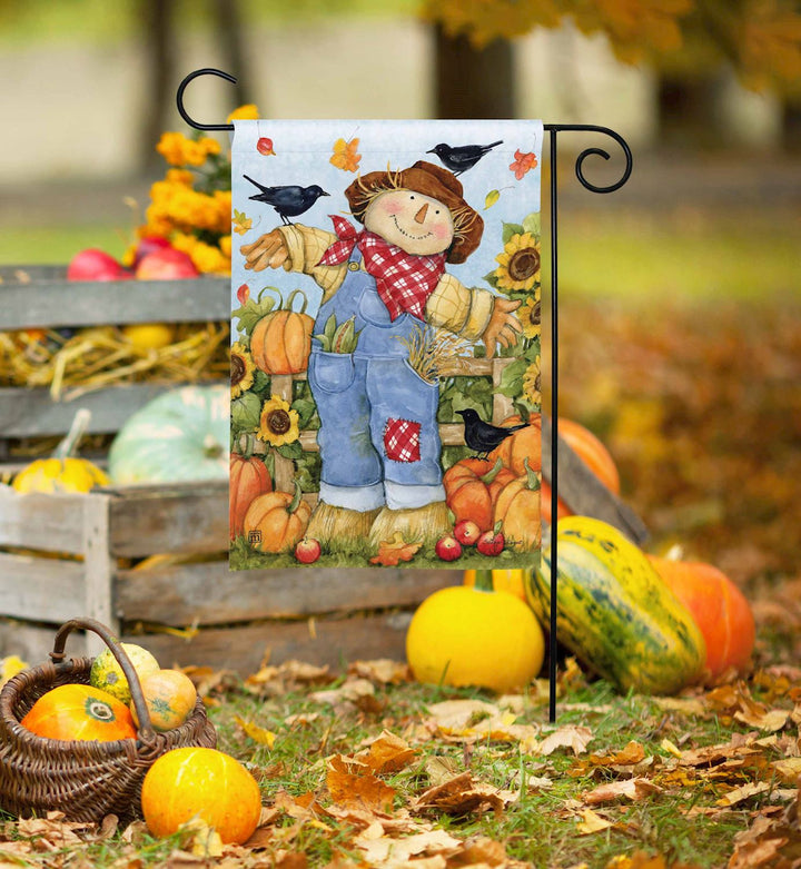 Country Scarecrow Garden Flag